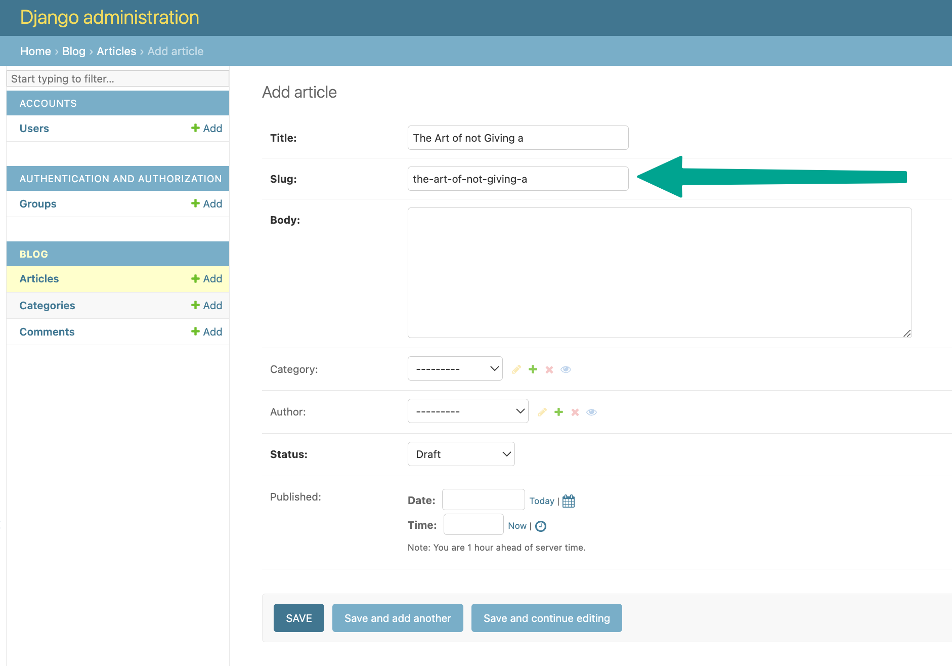 Django Admin prepopulated fields (autocomplete)