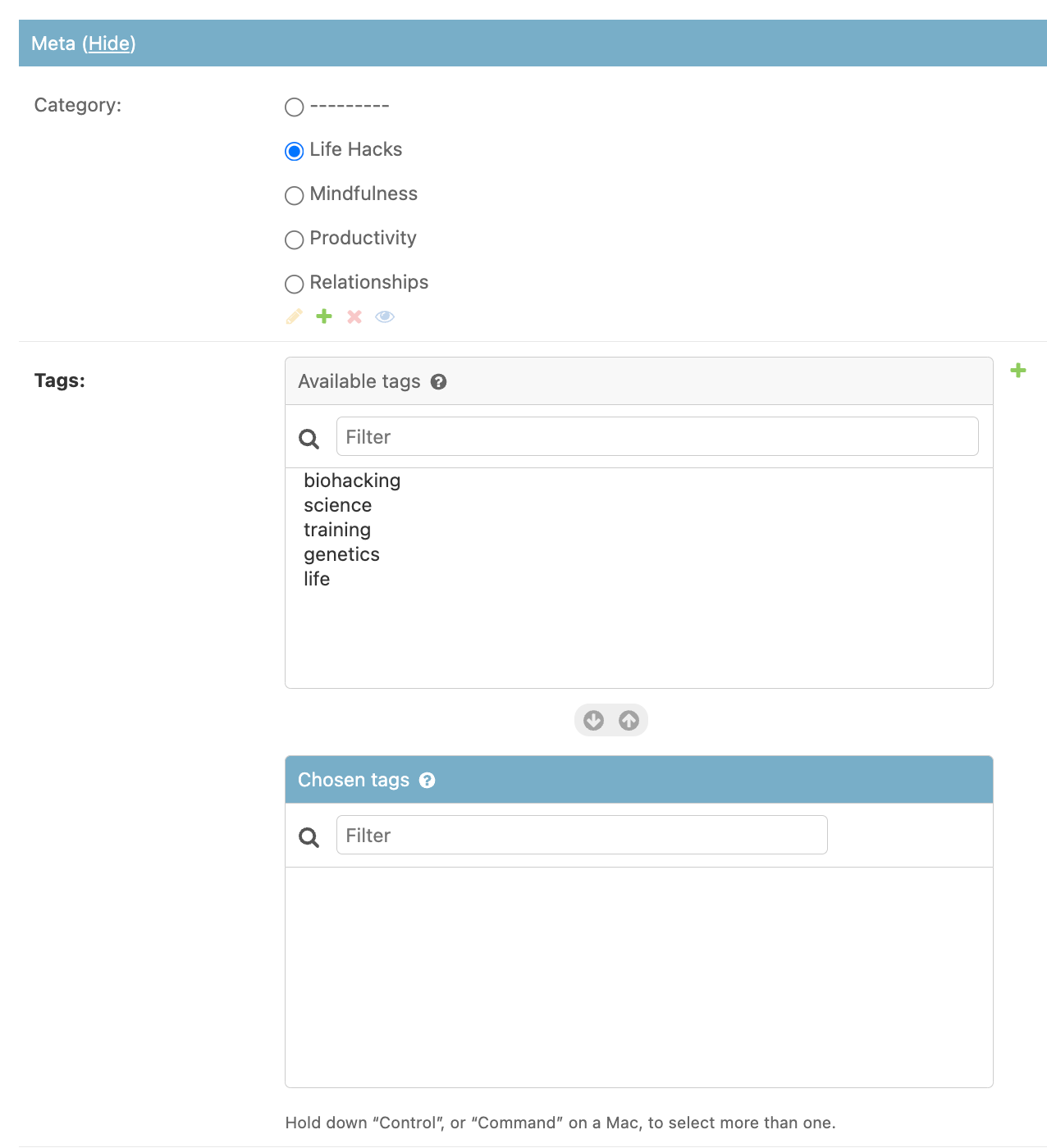 Django Admin ManyToManyField vertical_filter widget